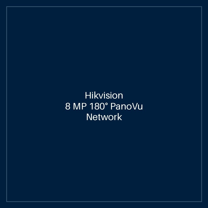 Hikvision 8 MP 180° PanoVu Network Camera