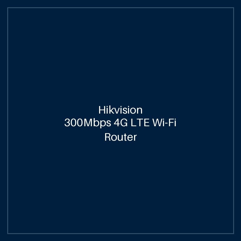 Hikvision - 300Mbps 4G LTE Wi-Fi Router