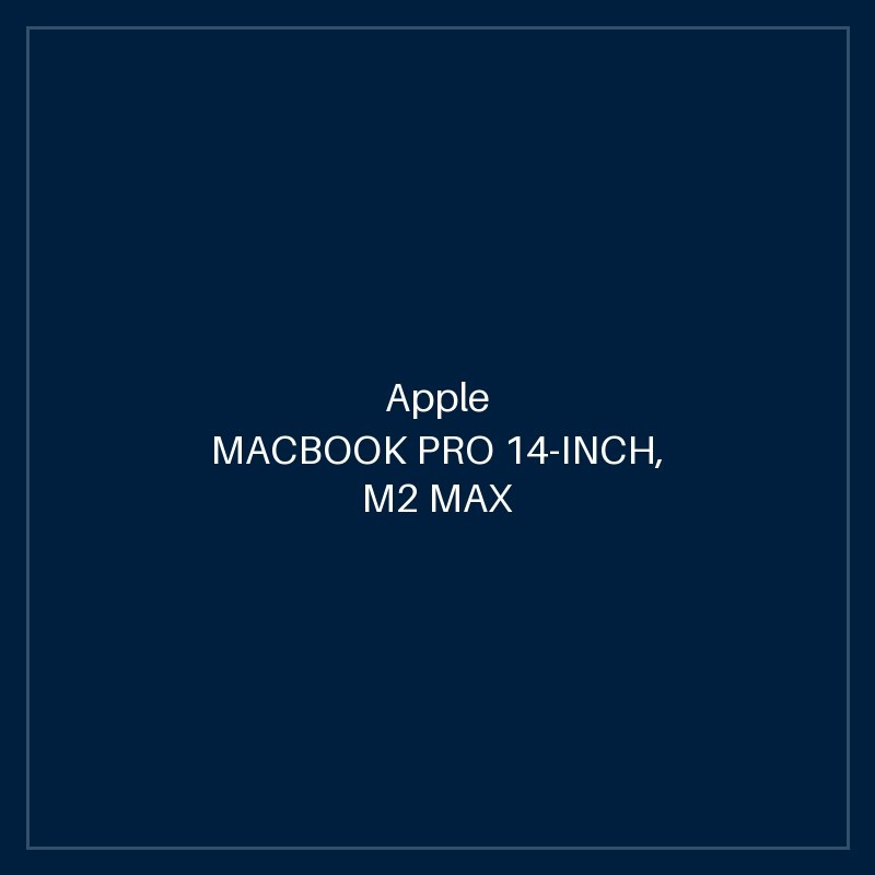 MACBOOK PRO 14-INCH, M2 MAX CHIP, 12C CPU, 30C GPU, 32GB UM, 1TB SSD - SILVER