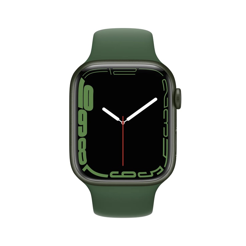 APPLE WATCH SERIES 7 GPS + CELLULAR 41MM GREEN - CLOVER SPORT BAND (AL)