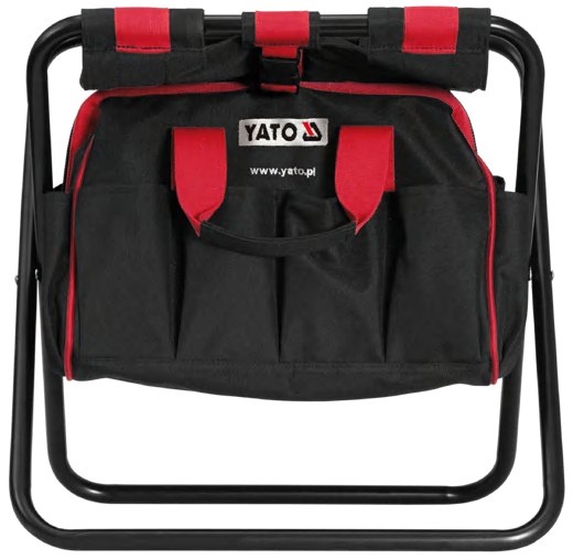 Tool bag with foldable chair