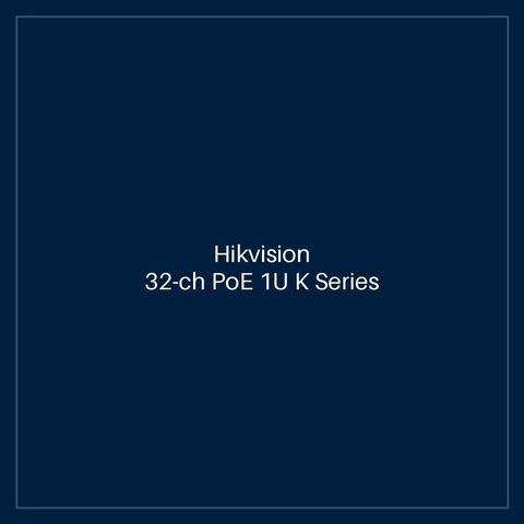Hikvision - 32-ch PoE 1U K Series AcuSense 4K NVR