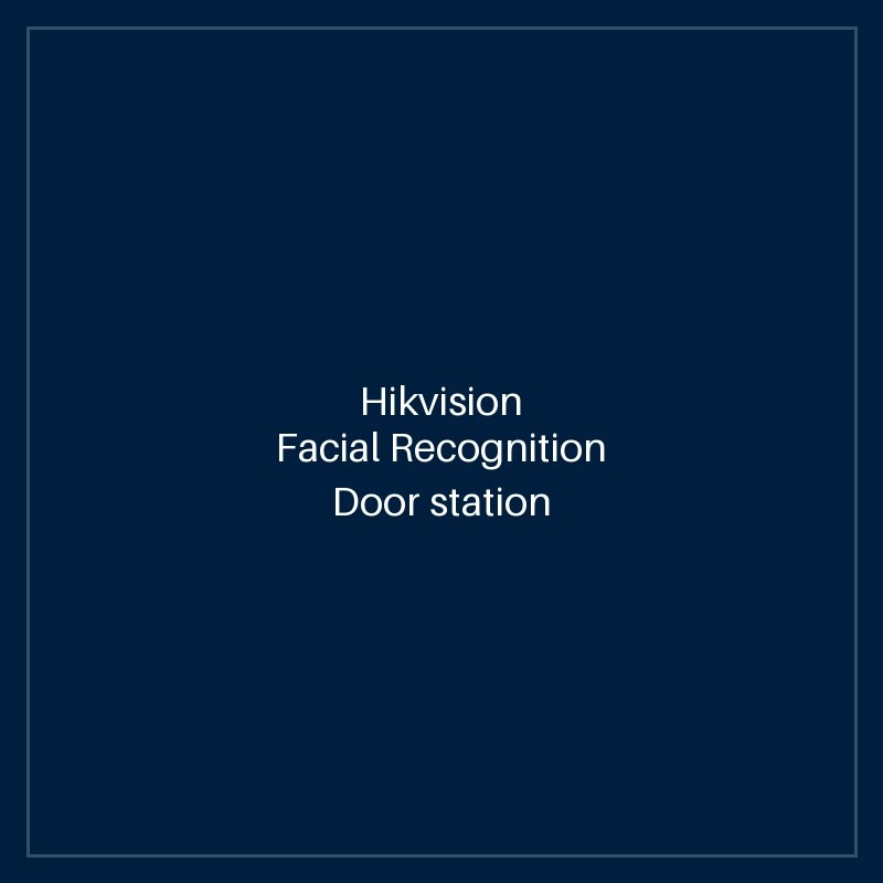 Hikvision Facial Recognition Door station