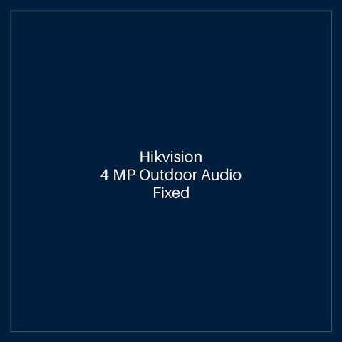 Hikvision 4 MP Outdoor Audio Fixed Dome Network Camera
