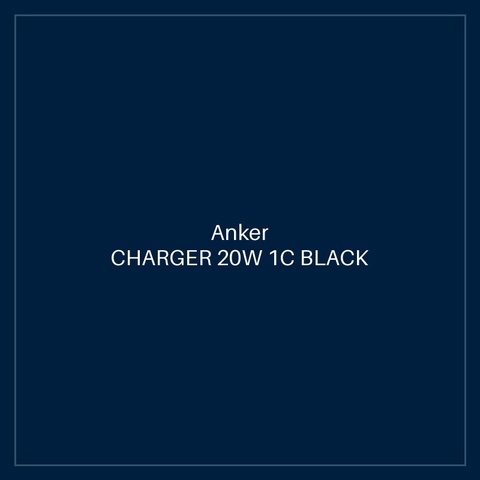 ANKER CHARGER 20W 1C BLACK