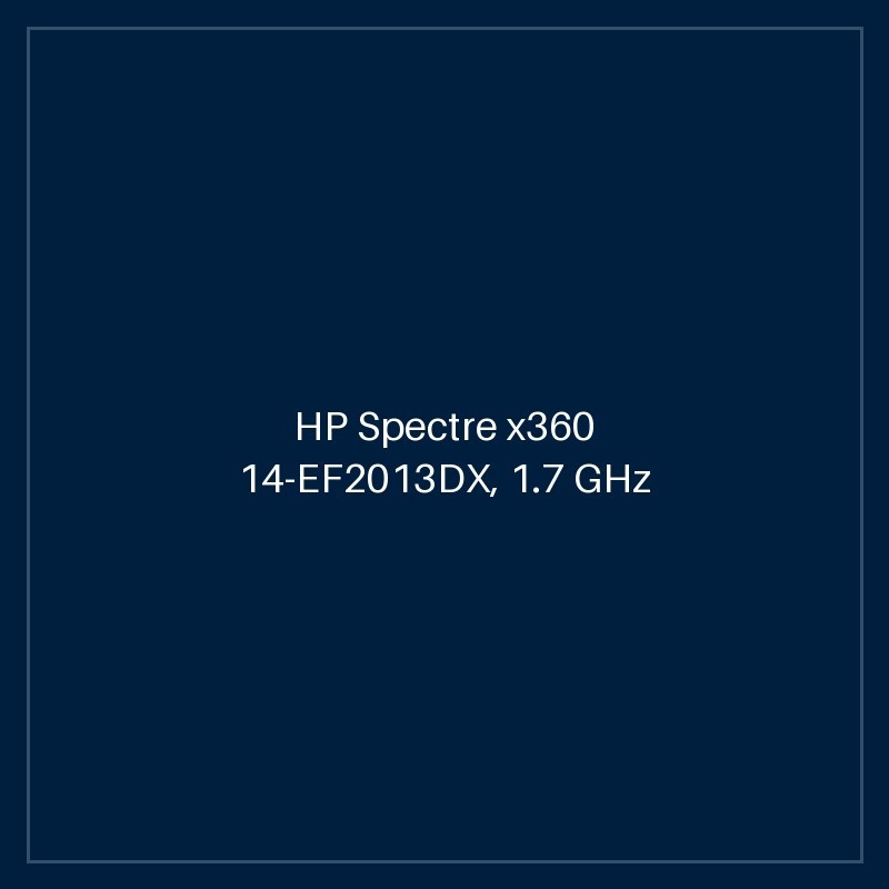 HP Spectre x360 14-EF2013DX, 1.7 GHz Core i7-1355U, 10-core CPU, 5.0 GHz Turbo, 16GB LPDDR4X-4266, 512GB NVMe SSD, 13.5" IPS 1920 x 1280 Touchscreen, 3:2 Aspect Ratio, Gorilla Glass NBT, HP Pen, Windows 11 Home