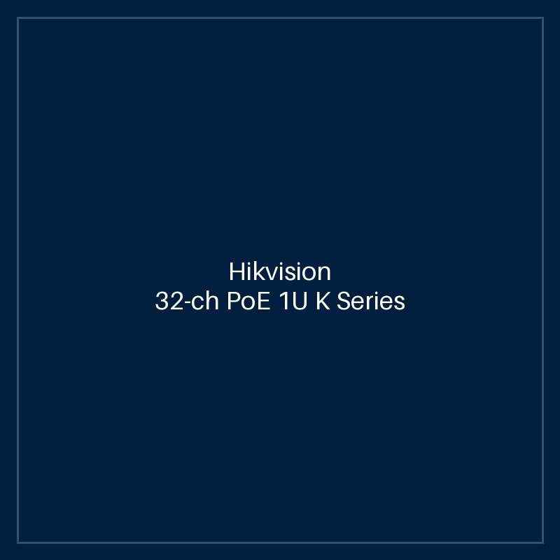 Hikvision - 32-ch PoE 1U K Series AcuSense 4K NVR