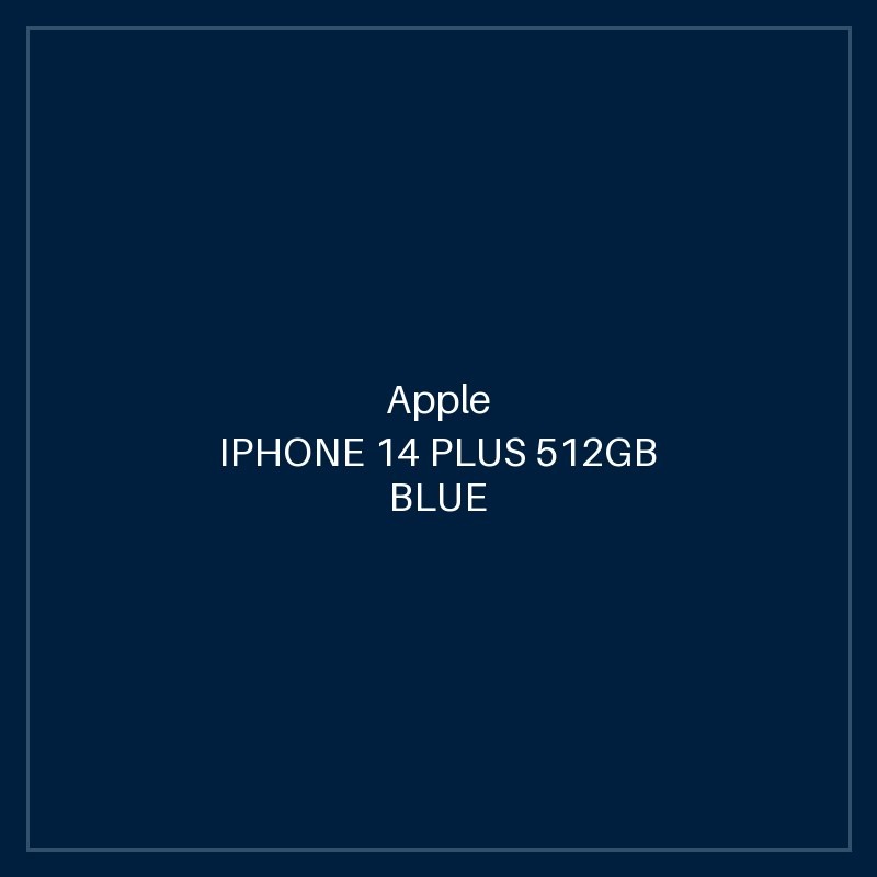 IPHONE 14 PLUS 512GB BLUE