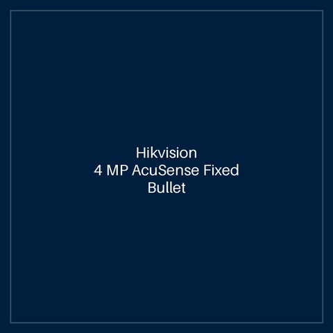 Hikvision 4 MP AcuSense Fixed Bullet Network Camera
