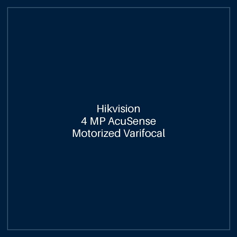 Hikvision 4 MP AcuSense Motorized Varifocal Bullet Network Camera