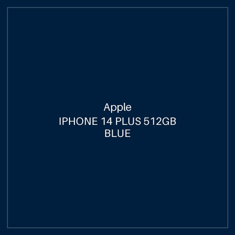 IPHONE 14 PLUS 512GB BLUE