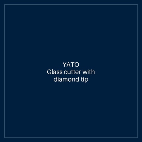 Glass cutter with diamond tip