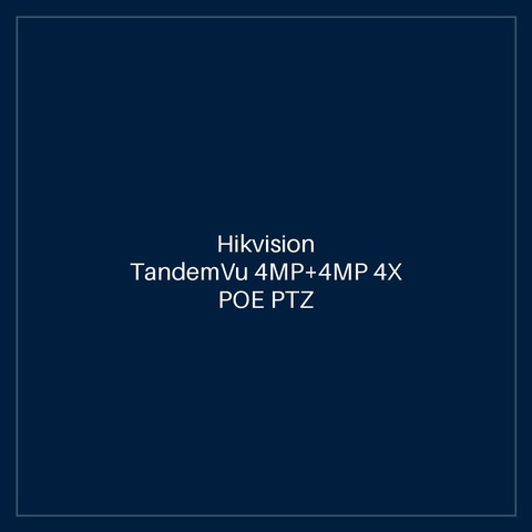 Hikvision - TandemVu 4MP+4MP 4X POE PTZ Network Camera
