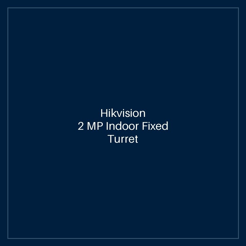 Hikvision - 2 MP Indoor Fixed Turret Camera