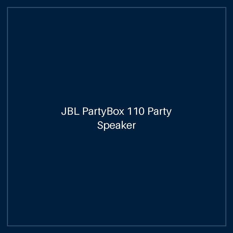 JBL PartyBox 110 Party Speaker