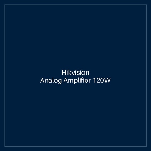 Hikvision Analog Amplifier 120W