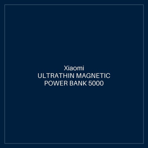 XIAOMI ULTRATHIN MAGNETIC POWER BANK 5000 15W GRAPHITE BLACK
