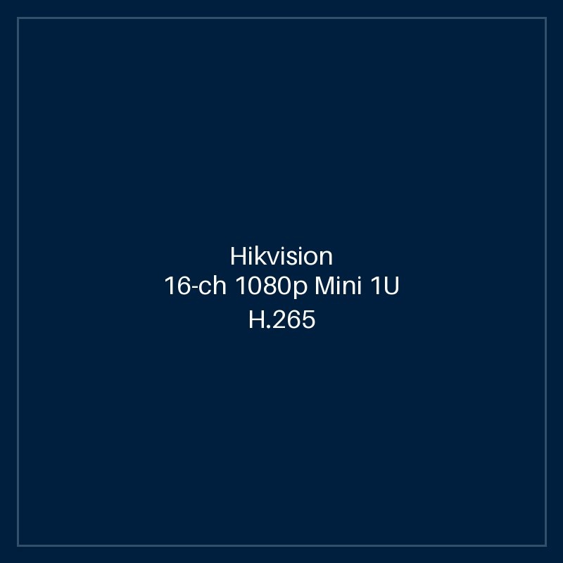 Hikvision - 16-ch 1080p Mini 1U H.265 AcuSense DVR