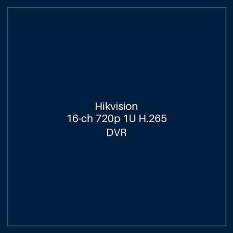 Hikvision - 16-ch 720p 1U H.265 DVR