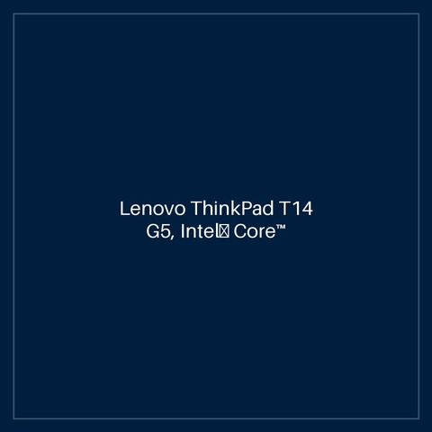Lenovo ThinkPad T14 G5, Intel® Core™ Ultra 5 135U vPro® (E-cores up to 3.60GHz, 12MB), 14" WUXGA Touch, W11P64 ENG, 16.0GB RAM, 1x256GB SSD, 3 Courier Carry-in, Backlit Keyboard, Black, English, NO-FPR.