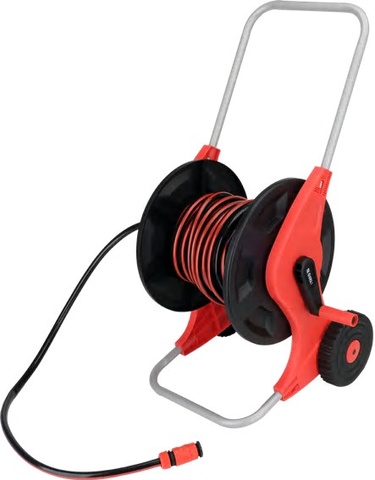 Garden hose with cart