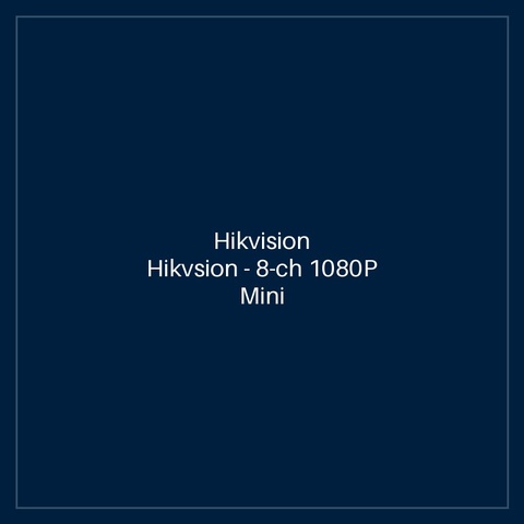 Hikvision Hikvsion - 8-ch 1080P Mini 1U H.265 AcuSense DVR