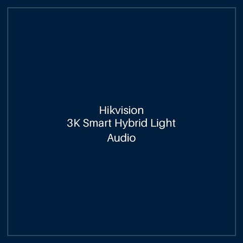 Hikvision - 3K Smart Hybrid Light Audio Indoor Fixed Turret Camera