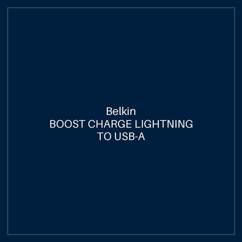 BELKIN BOOST CHARGE LIGHTNING TO USB-A CABLE (3.3', BLACK, 2-PACK)