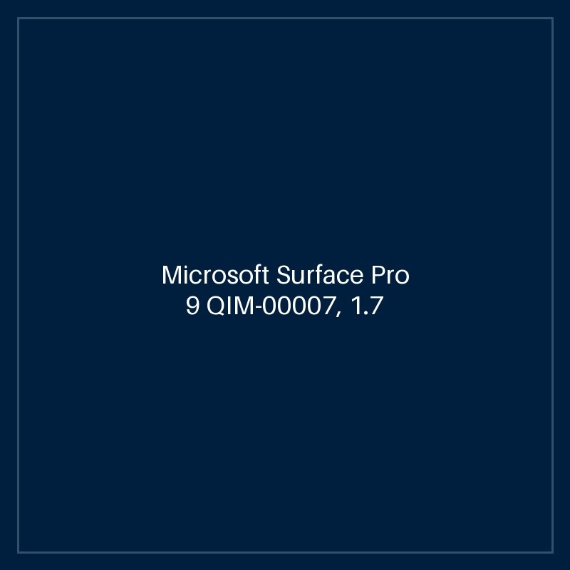 Microsoft Surface Pro 9 QIM-00007, 1.7 GHz Core i7-1255U, 10-core CPU, 4.7 GHz Turbo, 16GB LPDDR5, 256GB SSD, 13" IPS Quad HD 2880 x 1920, Stylus Pen Support, Wi-Fi Only, 120Hz Adaptive Refresh Rate, Windows 11 Pro