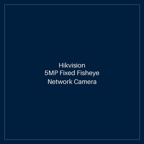 Hikvision - 5MP Fixed Fisheye Network Camera