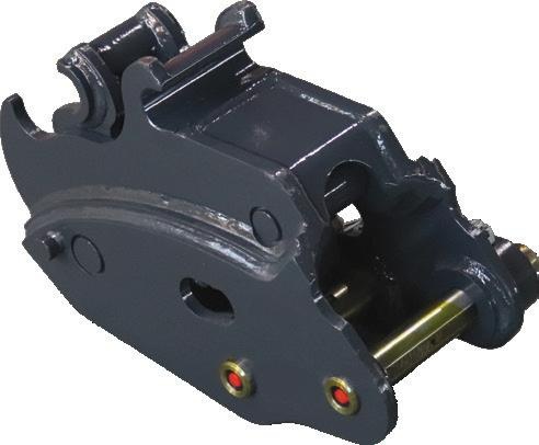 Hydraulic quick hitch for mini excavator