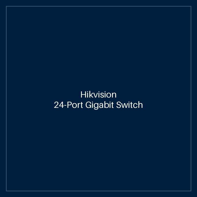 Hikvision - 24-Port Gigabit Switch