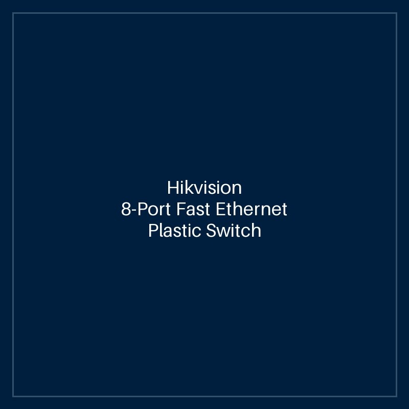 Hikvision - 8-Port Fast Ethernet Plastic Switch