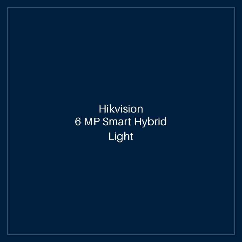 Hikvision - 6 MP Smart Hybrid Light Fixed Dome Network Camera