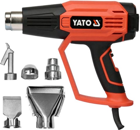 Hot air gun with accessories