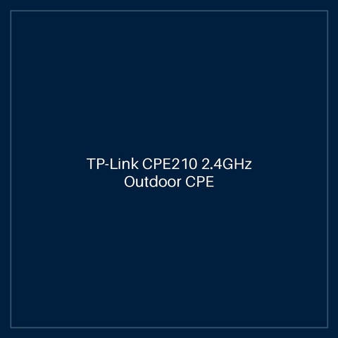 TP-Link CPE210 2.4GHz Outdoor CPE