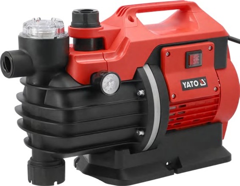 Garden pump with filter