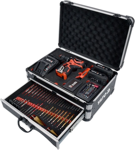 Brushless cordless power drill set