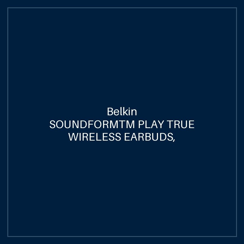 BELKIN SOUNDFORMTM PLAY TRUE WIRELESS EARBUDS, WHITE