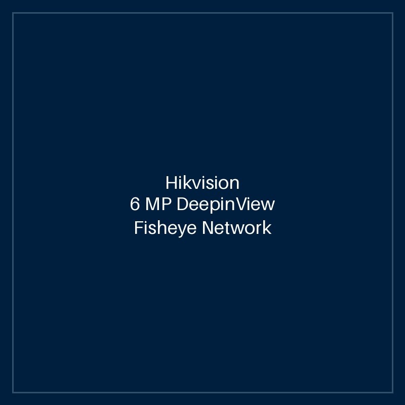 Hikvision 6 MP DeepinView Fisheye Network Camera