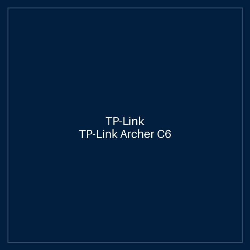 TP-Link Archer C6 AC1200 Gigabit Router