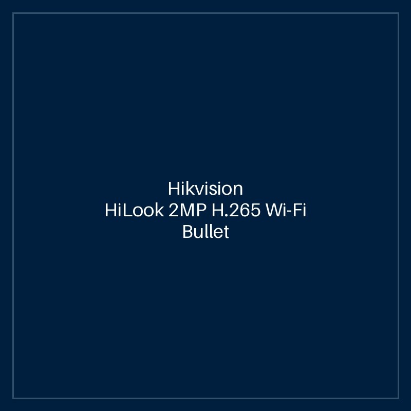 Hikvision- HiLook 2MP H.265 Wi-Fi Bullet Kit