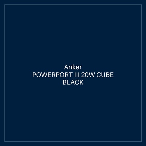 ANKER POWERPORT III 20W CUBE BLACK