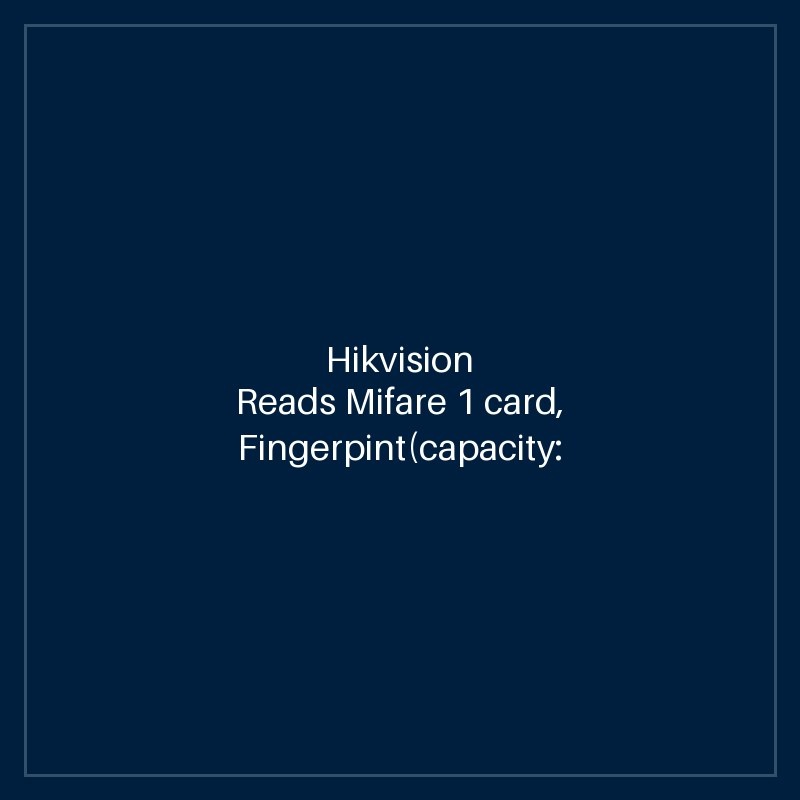 Hikvision Reads Mifare 1 card, Fingerpint(capacity: 5000), Supports RS485(HIK private),IP65