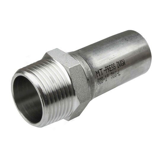 Male Connector Stainless Steel MT-Press