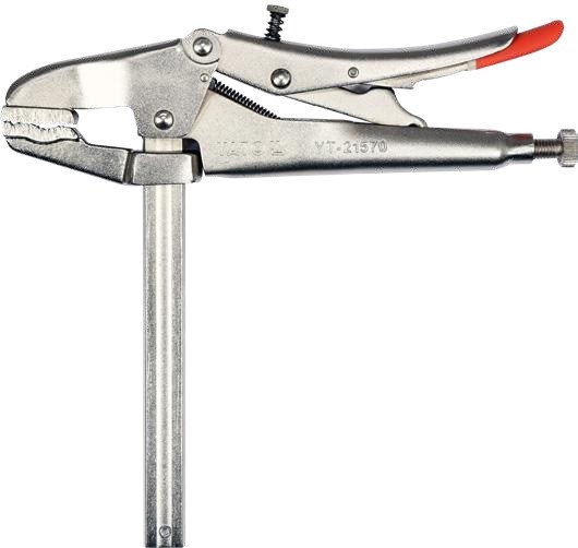 Sliding arm welding locking pliers