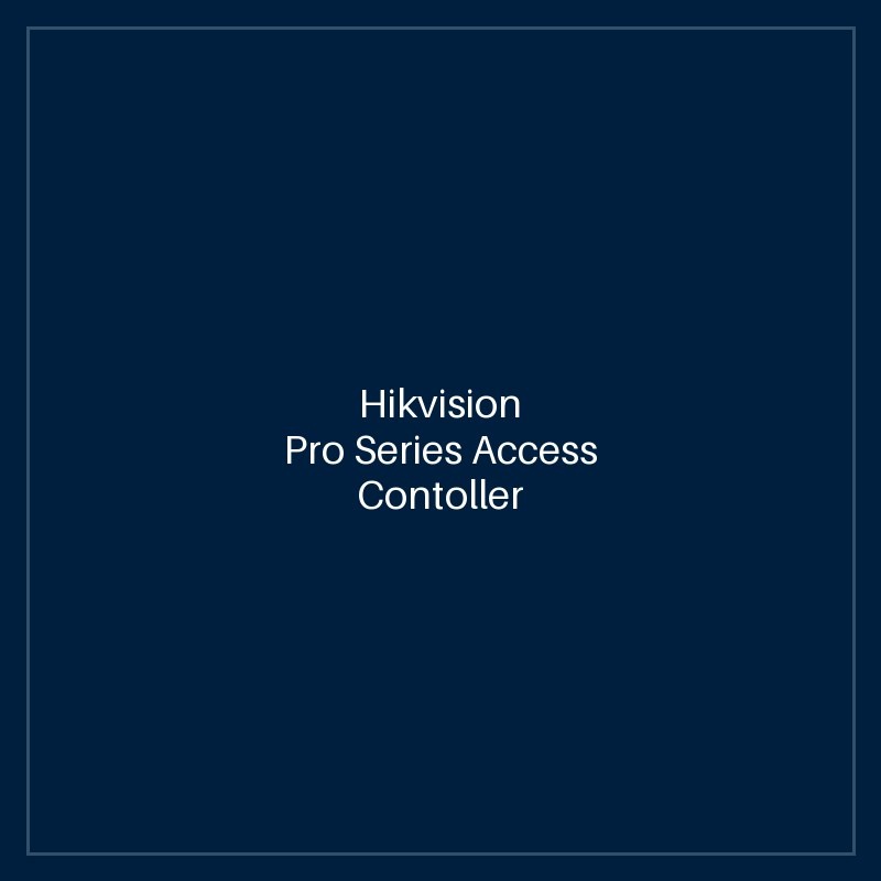 Hikvision Pro Series Access Contoller