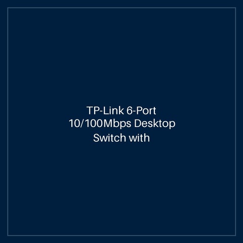 TP-Link 6-Port 10/100Mbps Desktop Switch with 4-Port PoE+