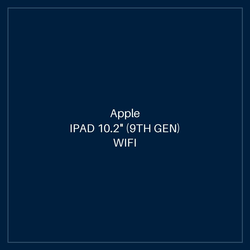 IPAD 10.2" (9TH GEN) WIFI + CELLULAR 64GB - SILVER