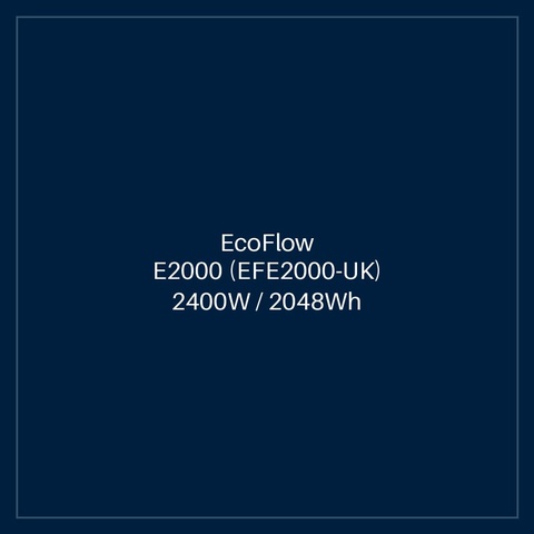 ECOFLOW E2000 (EFE2000-UK) 2400W / 2048Wh